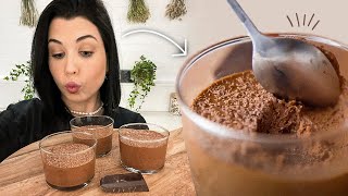 Mousse au Chocolat en 5 minutes 🍫 moins d1€ par portion [upl. by Lanita]