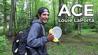 Ace  Disc Golf Hole in One  Louie LaPorta • 2018 Sandy Point Team Invitational [upl. by Atteragram]