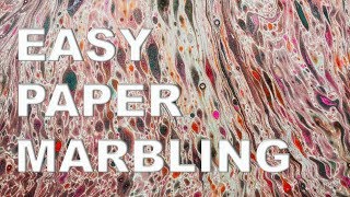 Paper Marbling Tutorial Fun and Easy [upl. by Aivun841]