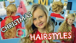 3 festliche Frisuren 🎄 Locken ohne Hitze  Mavie Noelle TUTORIAL [upl. by Arimlede134]