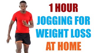 1 Hour Jogging For Weight Loss at Home 🔥 Burn 700 Calories Jogging in Place 🔥 [upl. by Nicky]