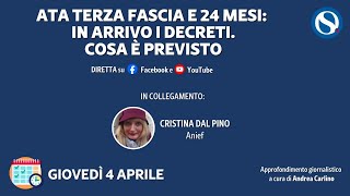 ATA terza fascia e 24 mesi in arrivo i decreti Cosa è previsto [upl. by Enirhtak362]