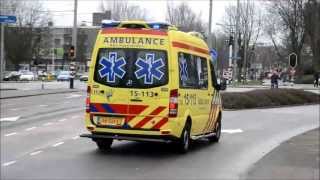 A1 Ambulance 15113 Delft [upl. by Suolekcin741]