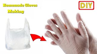 DIY How to make hand gloves used with carrybagplastic gloves making [upl. by Anomahs371]