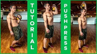 Kettlebell Push Press Tutorial [upl. by Navinod]