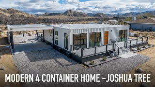 MODERN CONTAINER HOME IN JOSHUA TREE  CONTAINER POOL  BLOK STUDIO  TOUR INSIDE [upl. by Eniawd]