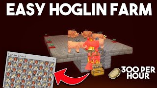 EASY HOGLIN FOOD FARM 119 Minecraft Bedrock PE amp Java Edition MCPEXBOXPS4WindowsSwitch [upl. by Ariaek]