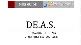 DEAS  Redazione di una voltura catastale [upl. by Heringer236]