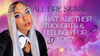 ♈️♌️♐️ALL FIRE SIGNS‼️💁🏽‍♀️🔥💞Their Current Thoughts amp Feelings For You🔮Tarot Reading August 2024 [upl. by Leugimesoj]