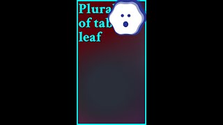 Per MerriamWebsters online dictionary either is a correct plural for the word leaf Th shorts [upl. by Lubbi]