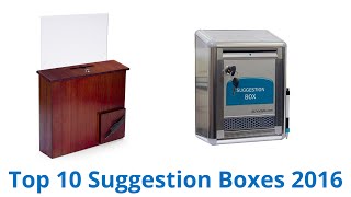 10 Best Suggestion Boxes 2016 [upl. by Petronia]