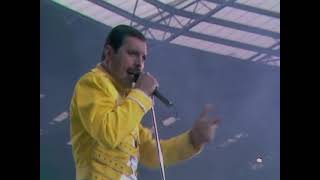 Queen  One Vision Live at Wembley Stadium 1986  Custom Angles [upl. by Truc]