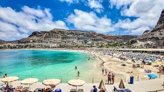 Playa de Amadores Puerto Rico Gran Canaria 4K Beach Walk [upl. by Ardnama228]