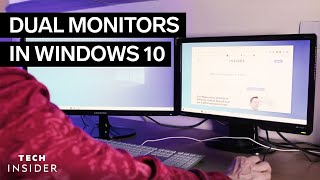 How To Set Up Dual Monitors In Windows 10 2022 [upl. by Aprilette]