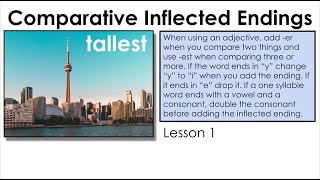 Comparative and Superlative Inflected Endings  Lesson 1 [upl. by Dori169]