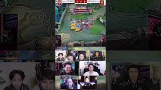 Momen RRQ Menang Dari BTR  Reaction Streamer mobilelegends [upl. by Nnylrefinnej]