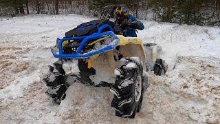 Deep Snow Rip Can Am Renegade amp Outlander [upl. by Clarence]