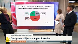 Det tycker väljarna om partilotterier  Nyhetsmorgon  TV4 amp TV4 Play [upl. by Stimson]