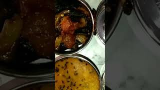 ricebutter rotimix dal tadkamasala bhindisweetsalad aachar love food tiffinservice [upl. by Nylyaj]