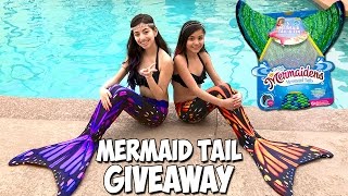 How we turn into Mermaids  Fin Fun MERMAID TAIL GIVEAWAY [upl. by Aitnic260]