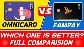 fampay vs Omnicard  Omnicard vs fampay card  features  UPI [upl. by Ahsienor331]