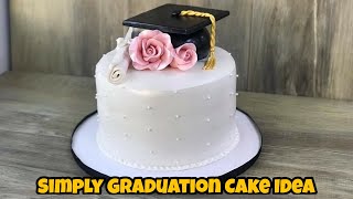 Simple amp Easy Graduation Cake Tutorial for Beginners  Graduation Cake [upl. by Forest]