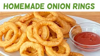 How to Make Old Fashioned Homemade Crispy Onion Rings  Onion Rings Recipe [upl. by Gibbie]