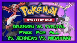 Pokémon TCG 50th Week Special  Battle Arena Darkrai vs Yveltal vs Xerneas vs Mewtwo 100 [upl. by Arel]