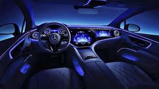 Mercedes EQS Interior at night [upl. by Laniger]