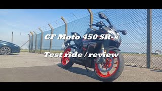 CF Moto 450 SRs Test ride  review [upl. by Ennylhsa]