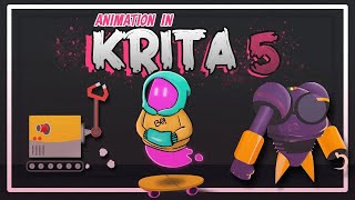 Updated Trailer For My Krita 5 Class  Making Animations With Free Tools [upl. by Occer]