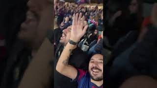 Ambientazo en el Barcelona vs Bayern en Champios Champions barcelonafc bayernmunich [upl. by Deehsar104]