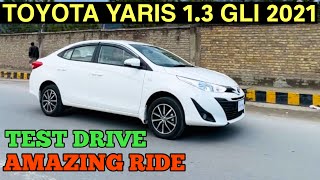 2021 Toyota Yaris 13 GLI Manual Review by Car Mate PK [upl. by Samy]