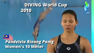 2010 Pandelela Rinong Pamg  Womens 10 Meter Diving World Cup Malaysia [upl. by Ahsein]