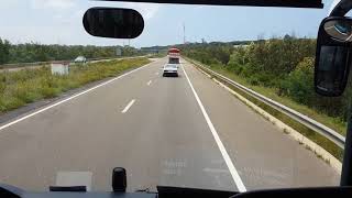 Autoroute Tanger  Casablanca à bord dun autocar CTM Neoplan Tourliner 7055 [upl. by Eatnuahc]