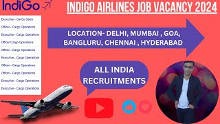 Indigo Airlines job vacancy 2024 Apply Online [upl. by Idmann]