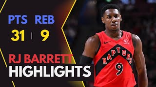 RJ Barrett HighlightsSacramento Kings vs Toronto Raptors November 2 2024 [upl. by Mora]