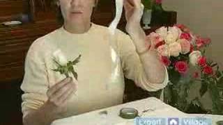 How to Make Flower Arrangements for Weddings  How to Make a Single Rose Corsage Tips for Making Wedding Floral Arrangements [upl. by Esinaj]