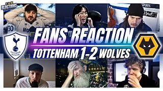 SPURS FANS REACTION TO TOTTENHAM 12 WOLVES  PREMIER LEAGUE [upl. by Dodson]