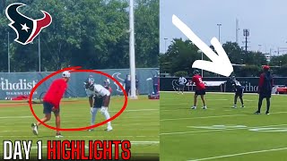 The Houston Texans Rookie Minicamp Looks NASTY First Look Minicamp Highlights Kamari Lassiter [upl. by Maurice255]