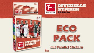 TOPPS Bundesliga Sticker 202324  ECOPACK mit Parallel Stickern [upl. by Selinda]