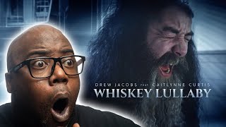 Whiskey Lullaby  DREW JACOBS feat CaitlynneCurtis BRADPAISLEY ROCK Cover  Reaction [upl. by Alinoel853]