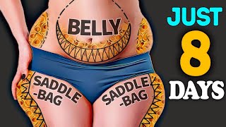 SADDLEBAGS  LOWER BELLY FAT  NEW 8DAY CHALLENGE [upl. by Neicul220]