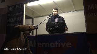 Demo 17Feb2017 in Pirna  Julien Wiesemann JA Junge Alternative [upl. by Yssis]