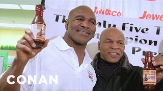 Mike Tyson Surprises Evander Holyfield At The Grocery Store  CONAN on TBS [upl. by Flanders]