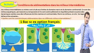 Conditions de sédimentations dans les milieux intermédiaires شرح بالداريجة [upl. by Ilamad]