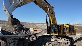 Caterpillar 6015B Excavator Loading Caterpillar 777D Dumpers  Sotiriadis Mining Works [upl. by Redfield407]