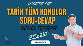 Tarih Tüm Konular Soru Cevap Videosu [upl. by Naihs]