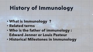 History of Immunology  Father of Immunology  Historical Milestones  Immunology  Hindi  ICMR [upl. by Oeht]