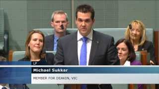 Michael Sukkar MP  First Speech  18112013 [upl. by Attevaj]